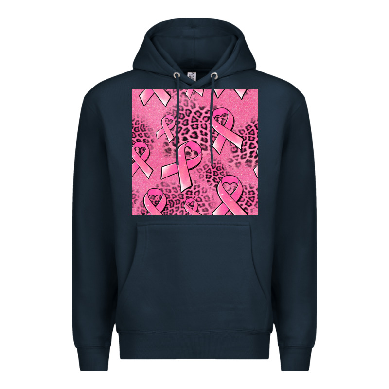 Breast Cancer Seamless Pattern Premium Hoodie by Jasminsmagicworld | Teevron