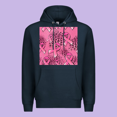 Breast Cancer Seamless Pattern Premium Hoodie Designed By Jasminsmagicworld