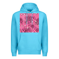 Ocean Blue breast cancer seamless pattern Premium Hoodie - Jasminsmagicworld