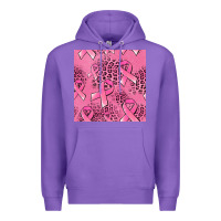 Purple breast cancer seamless pattern Premium Hoodie - Jasminsmagicworld