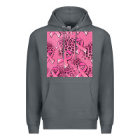 Rock breast cancer seamless pattern Premium Hoodie - Jasminsmagicworld