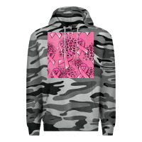 Slate Camo breast cancer seamless pattern Premium Hoodie - Jasminsmagicworld