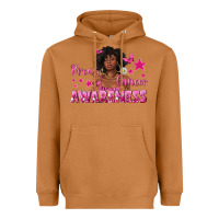 Meerkat Breast Cancer Awareness with Afro Woman Heavyweight Hoodie - texasbilliewilder