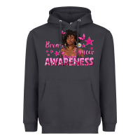 Smoke Breast Cancer Awareness with Afro Woman Heavyweight Hoodie - texasbilliewilder