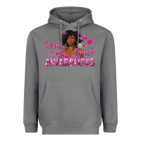 Storm Breast Cancer Awareness with Afro Woman Heavyweight Hoodie - texasbilliewilder