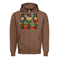Chestnut christmas natcrackers Zipper Hoodie - Zillion Design Studio