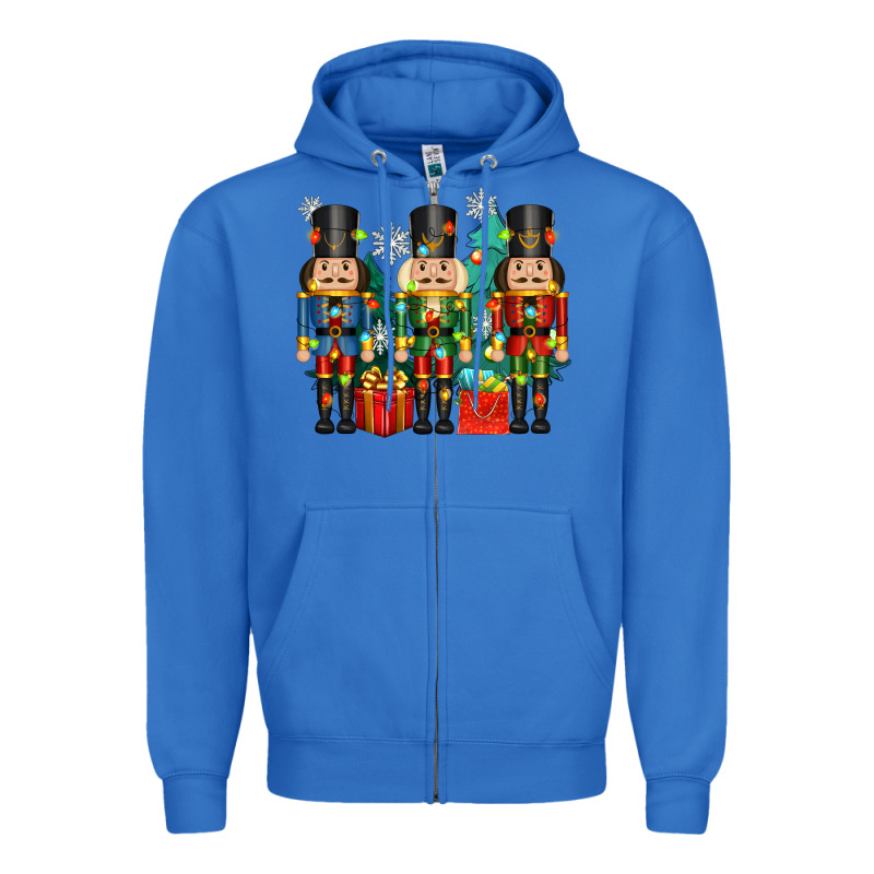 Christmas Natcrackers Zipper Hoodie by Zillion Design Studio | Teevron