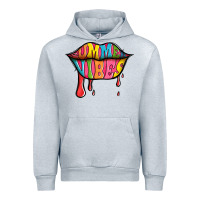 Heather Grey summer vibes lips Urban Hoodie - Jasminsmagicworld
