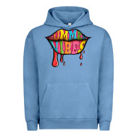 Pigment Pebble Blue summer vibes lips Urban Hoodie - Jasminsmagicworld