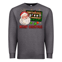 Charcoal Heather Merry christmas santa cassette Premium Sweatshirt - FaDigitalArtStudio