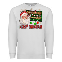 Dove Grey Merry christmas santa cassette Premium Sweatshirt - FaDigitalArtStudio