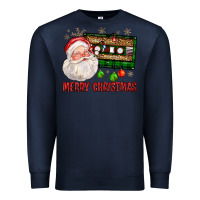 Navy Merry christmas santa cassette Premium Sweatshirt - FaDigitalArtStudio