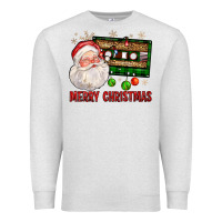 Oatmeal Heather Merry christmas santa cassette Premium Sweatshirt - FaDigitalArtStudio