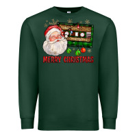 Sports Green Merry christmas santa cassette Premium Sweatshirt - FaDigitalArtStudio