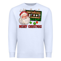 White Merry christmas santa cassette Premium Sweatshirt - FaDigitalArtStudio