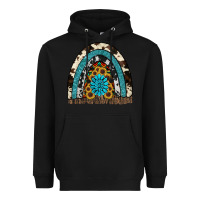 Black rainbow sunflower gemstone Heavyweight Hoodie - RanaPortraitStore