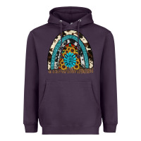 Plum rainbow sunflower gemstone Heavyweight Hoodie - RanaPortraitStore