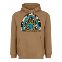 Toasted Coconut rainbow sunflower gemstone Heavyweight Hoodie - RanaPortraitStore