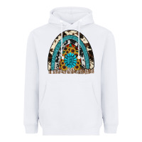 White rainbow sunflower gemstone Heavyweight Hoodie - RanaPortraitStore