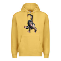 Antique Gold baby chimpanzee Premium Hoodie - LillyAllenDesigns