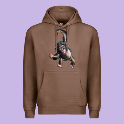 Baby Chimpanzee Premium Hoodie Designed By Lillyallendesigns