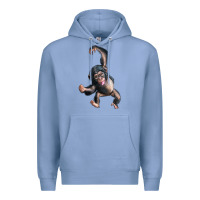 Colony Blue baby chimpanzee Premium Hoodie - LillyAllenDesigns