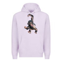 Lilac baby chimpanzee Premium Hoodie - LillyAllenDesigns