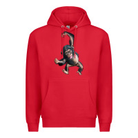 Red baby chimpanzee Premium Hoodie - LillyAllenDesigns