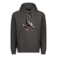 Smoke baby chimpanzee Premium Hoodie - LillyAllenDesigns