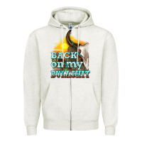 Oatmeal Heather back on my bullshit Zipper Hoodie - texasbilliewilder