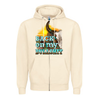 Sandshell back on my bullshit Zipper Hoodie - texasbilliewilder