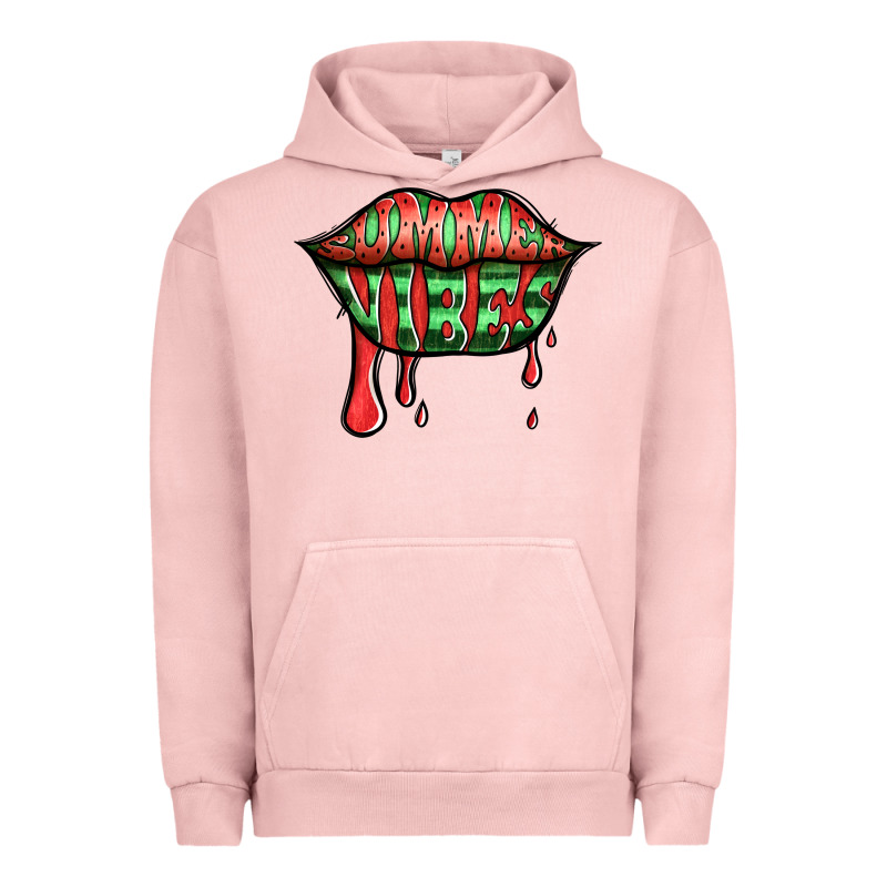 Summer Vibes Watermelon Lips Urban Hoodie by Jasminsmagicworld | Teevron