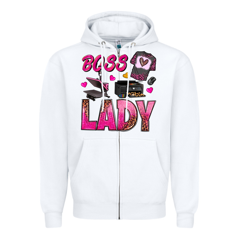 Boss Lady Zipper Hoodie by texasbilliewilder | Teevron