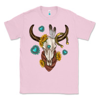 Bubblegum Pink western cow skull Classic Tee - texasbilliewilder