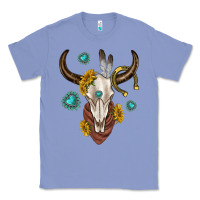 Colony Blue western cow skull Classic Tee - texasbilliewilder