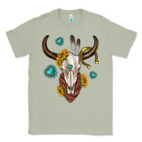 Matcha western cow skull Classic Tee - texasbilliewilder