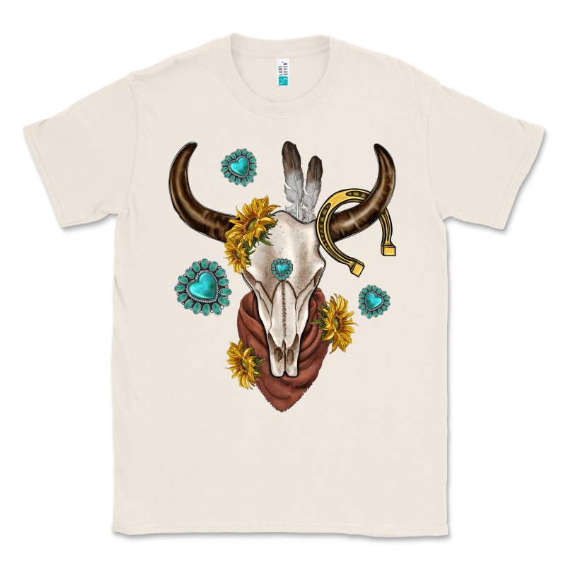 Western Cow Skull Classic Tee by texasbilliewilder | Teevron