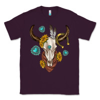 Plum western cow skull Classic Tee - texasbilliewilder