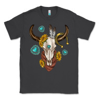 Smoke western cow skull Classic Tee - texasbilliewilder