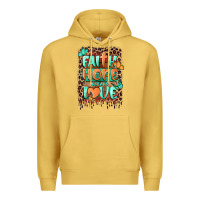 Antique Gold faith hope and love Premium Hoodie - BarkalooDesign