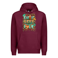 Burgundy faith hope and love Premium Hoodie - BarkalooDesign