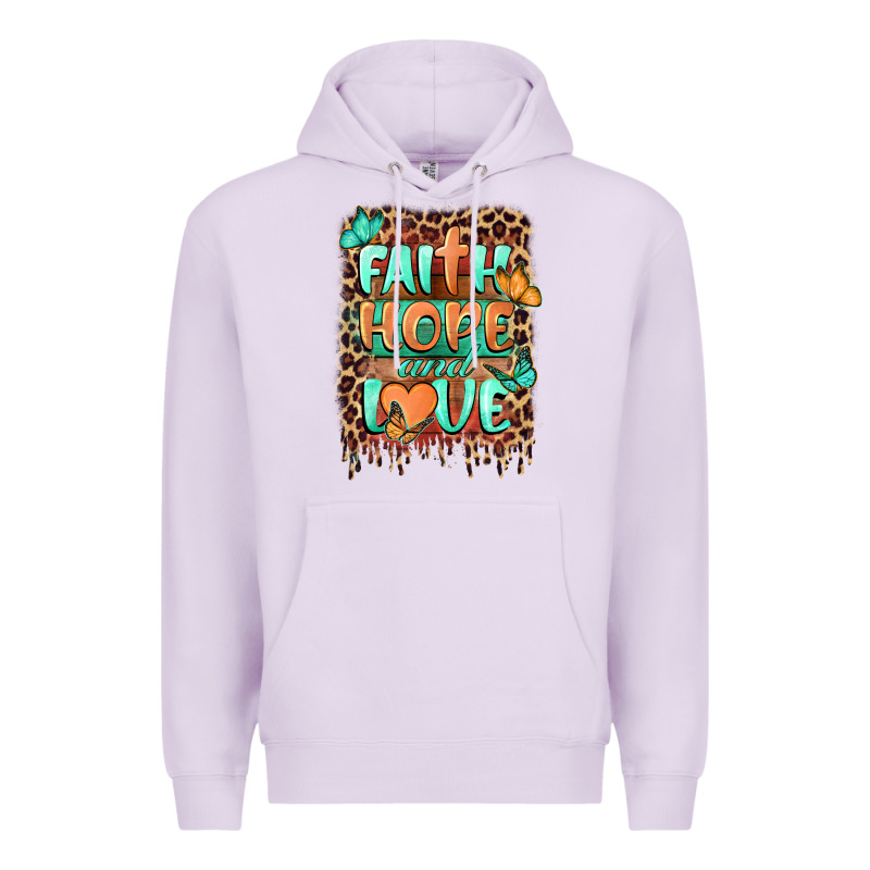 Faith Hope And Love Premium Hoodie by BarkalooDesign | Teevron