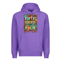 Purple faith hope and love Premium Hoodie - BarkalooDesign