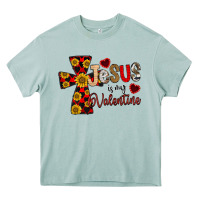 Arona Jesus is My Valentine Cross Heavy Core Tee - CowhideDigitalArt