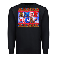 Black america thunderbolt Premium Sweatshirt - HRA Design Shop