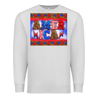 Dove Grey america thunderbolt Premium Sweatshirt - HRA Design Shop