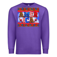 Purple america thunderbolt Premium Sweatshirt - HRA Design Shop