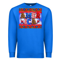 True Royal america thunderbolt Premium Sweatshirt - HRA Design Shop