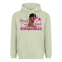 Matcha Breast Cancer Awareness with Afro Woman Heavyweight Hoodie - texasbilliewilder