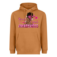Meerkat Breast Cancer Awareness with Afro Woman Heavyweight Hoodie - texasbilliewilder